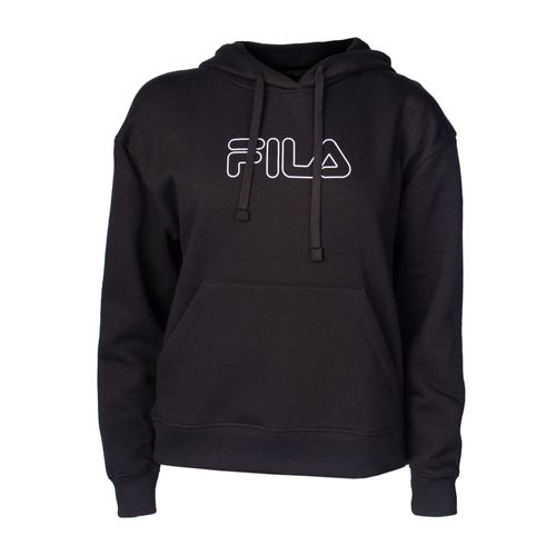 Moletom Feminino Fila Outline Winter Capuz Comfort Preto