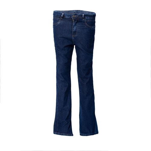 Calça Jeans Feminina Sawary Reta Azul Escuro