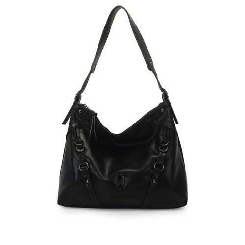 Bolsa Feminina WJ Tiracolo Grande Fivelas Preto