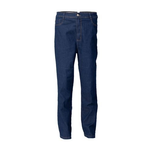 Calça Jeans Feminina Sawary Plus Size Reta Azul Escuro