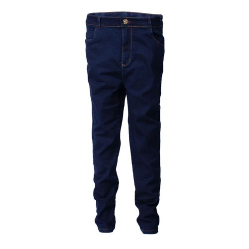 Calça Jeans Feminina Jezzian Plus Size Cigarrete Azul Escuro