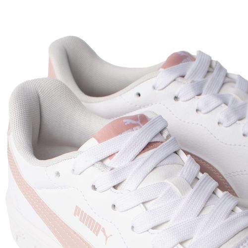 Tênis Feminino Puma Court Lally Branco/Rosa Claro