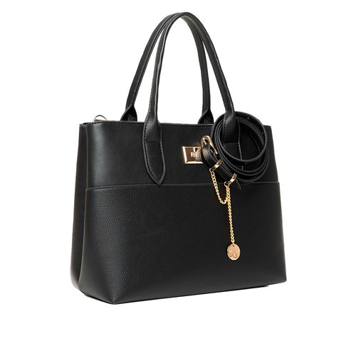 Bolsa Feminina Rafitthy Tote Média Alça Removível Preto