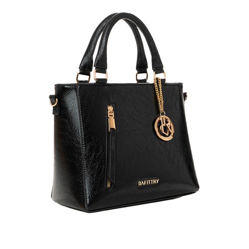 Bolsa Feminina Rafitthy Tote Média Alça Extra Preta