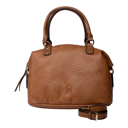 Bolsa Feminina WJ Tiracolo Grande Texturizada Caramelo
