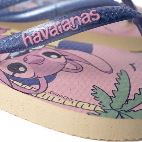 Chinelo Infantil Havaianas Slim Disney Stitch Angel Rosa