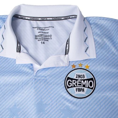 Camiseta Juvenil Betel Grêmio Retrô Celeste 1995 Azul