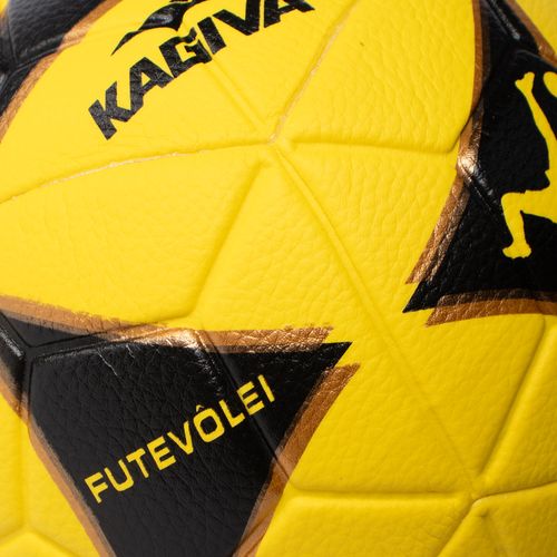 Bola Futevôlei Kagiva Geométrica Amarelo/Preto