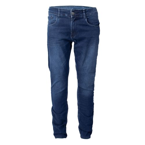 Calça Jeans Masculina DT11 Slim Cintura Média Azul Escuro
