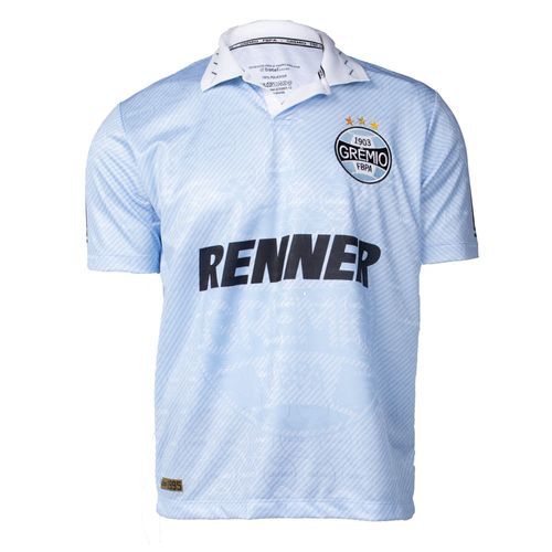 Camisa Masculina Betel Grêmio Retrô 1995 Manga Curta Azul
