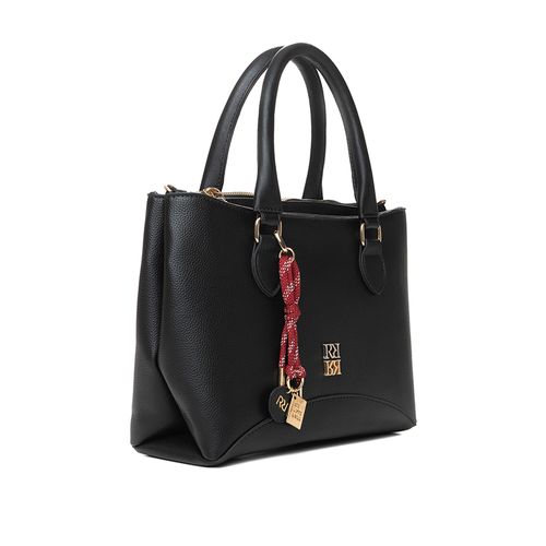 Bolsa Feminina Rafitthy Tote Média 3 Compartimentos Preto