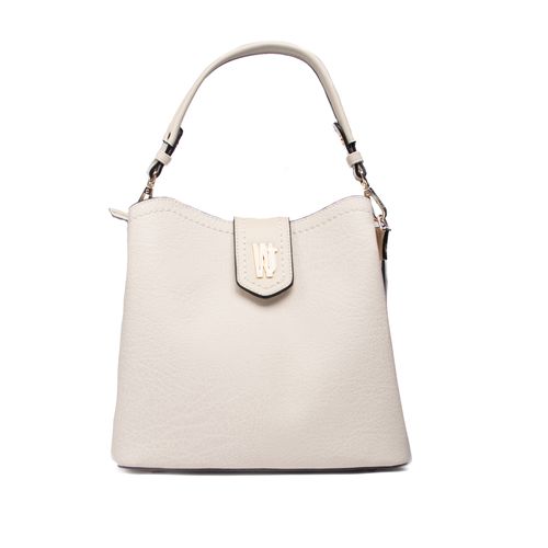 Bolsa Feminina WJ Tote Média Texturizada Off White