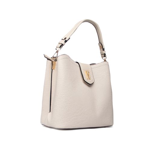Bolsa Feminina WJ Tote Média Texturizada Off White