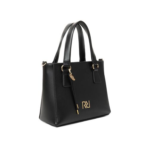 Bolsa Feminina Rafitthy Tote Corrente Dourada Pequena Preto