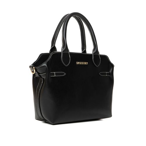 Bolsa Feminina Rafitthy Tote Média Costura Preto