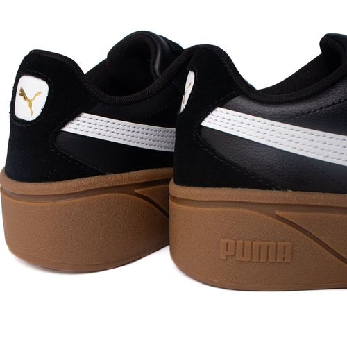 Tênis Feminino Puma Club II Era Plataforma Couro Preto
