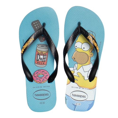Chinelo Unissex Havaianas Homer Simpsons Azul