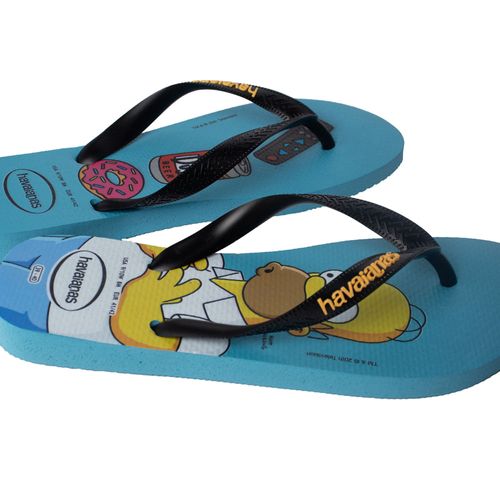 Chinelo Unissex Havaianas Homer Simpsons Azul