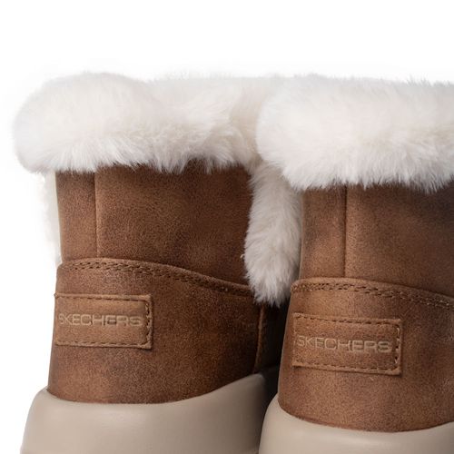 Bota Feminina Skechers On The Go Joy Endeavor Forrada Marrom