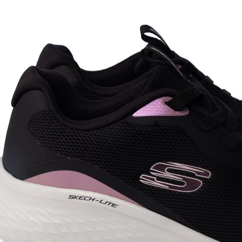 Tênis Feminino Skechers Lite Pro Glimmer Calce Fácil Preto