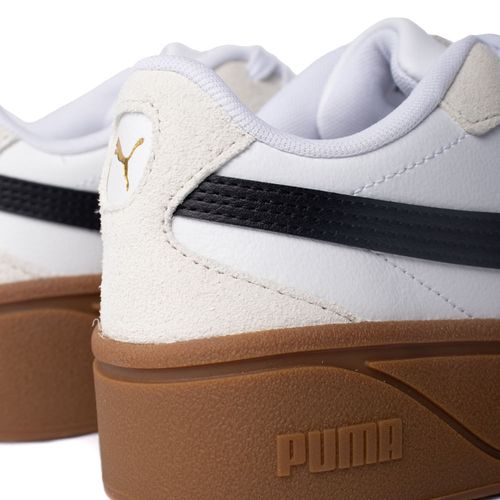 Tênis Feminino Puma Club II Era Plataforma Couro Nude/Branco