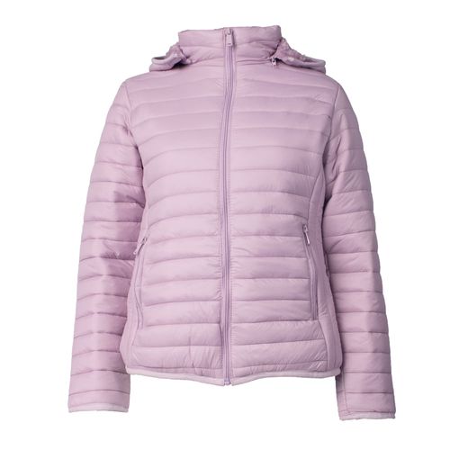 Jaqueta Feminina Eagle Rose Puffer Peluciado Lilás