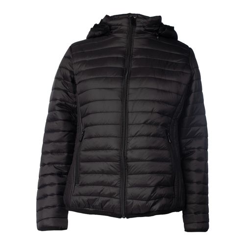 Jaqueta Feminina Eagle Rose Puffer Peluciado Preto