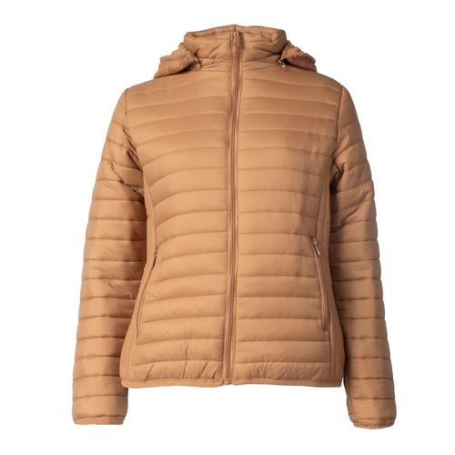 Jaqueta Feminina Eagle Rose Puffer Peluciado Caramelo