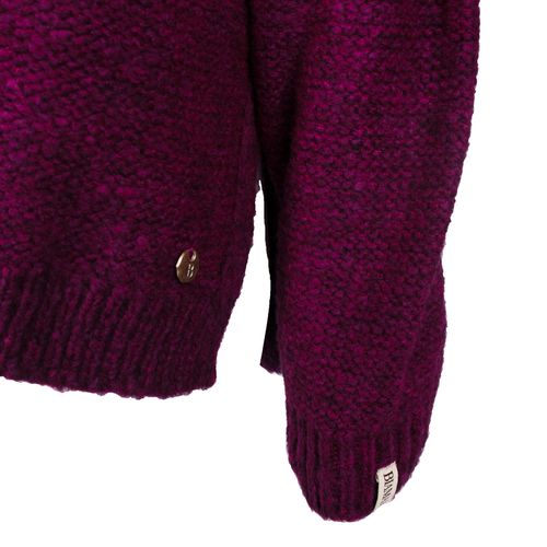 Blusa Feminina Biamar Tricot Mullet Fendas Laterais Roxo