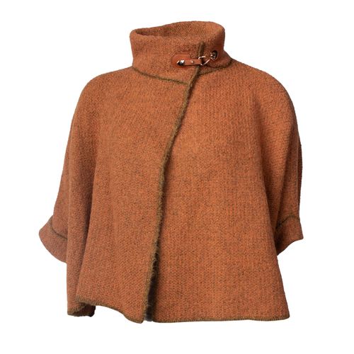 Capa Feminina Biamar Tricot Retangular Caramelo