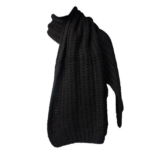 Cachecol Feminino Biamar Tricot Ponto Vazado Preto