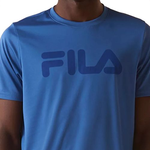 Camiseta Masculina Fila Basic Sports II Leve Tecnologia Azul