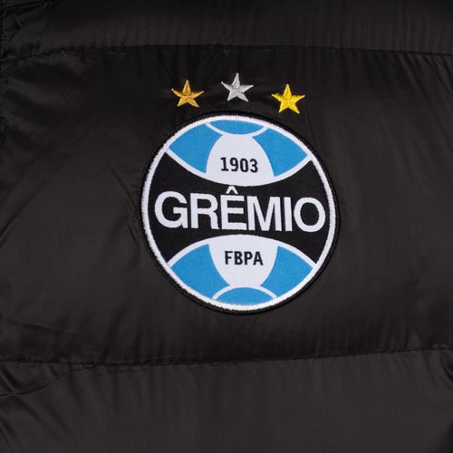 Jaqueta Masculina Lotus Puffer Grêmio Preto