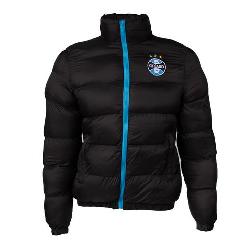 Jaqueta Masculina Lotus Puffer Grêmio Preto/Azul
