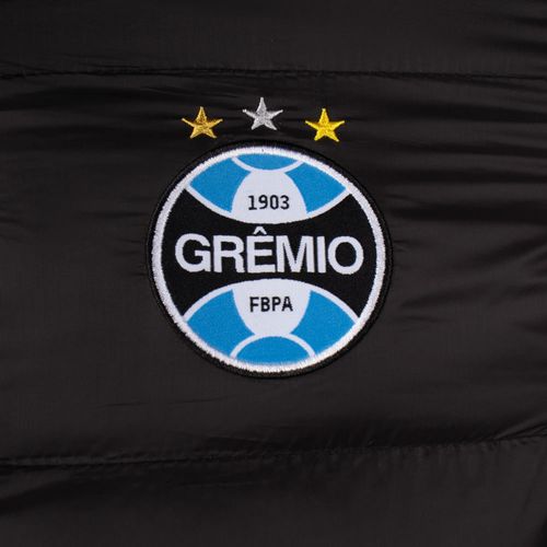 Jaqueta Masculina Lotus Puffer Grêmio Preto/Azul