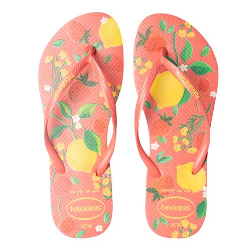 Chinelo Feminino Havaianas Slim Summer Estampa Coral