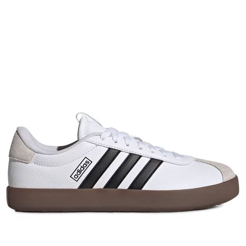 Tênis Feminino Adidas VL Court 3.0 Camurça Detalhes Branco