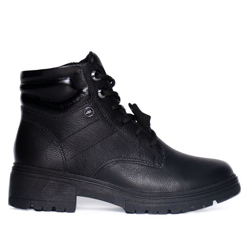 Bota Feminina Dakota Coturno Couro Cano Médio Preto