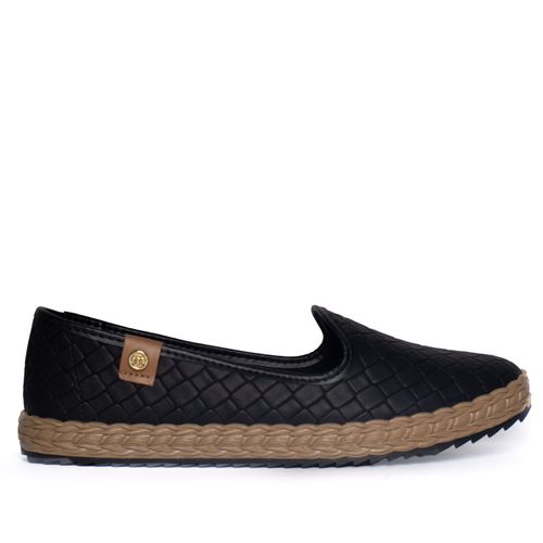 Sapato Feminino Moleca Napa Tresse Atenas Preto