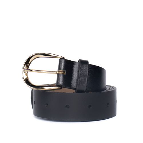 Cinto Feminino Dakota DK306-0001 Couro Fivela Dourada Preto