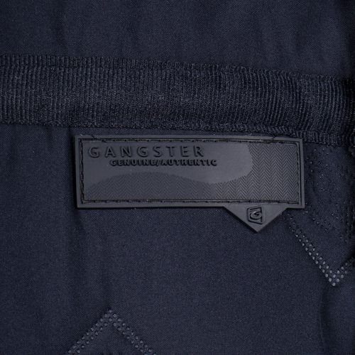 Jaqueta Masculina Gangster Capuz Removível Marinho