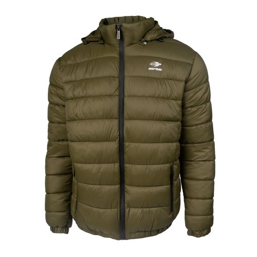 Jaqueta Masculina Mormaii Puffer Capuz Zíper Verde Oliva