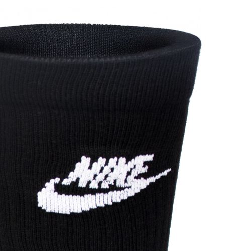 Meia Unissex Nike Essential 3 Pares Cano Longo Preto