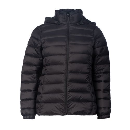 Jaqueta Feminina Blue Rose Puffer Capuz Preto