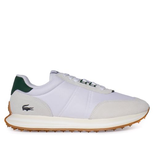 Tênis Masculino Lacoste L-Spin Camurça Branco/Verde