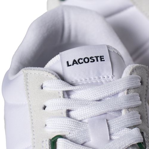 Tênis Masculino Lacoste L-Spin Camurça Branco/Verde