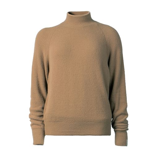 Blusa Feminina Biamar Tricot Fio Pluma Marrom Claro