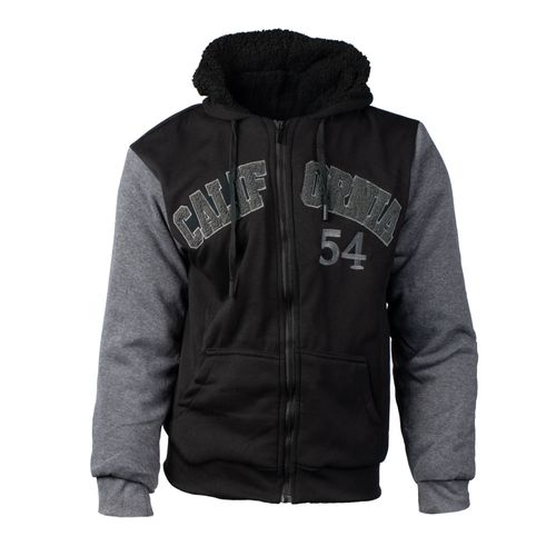 Casaco Masculino Sea Surf Moletom Peluciado Preto/Cinza