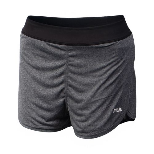 Short Feminino Fila Double Basic Train III Compressão Cinza