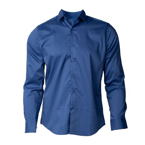Camisa Masculina Sea Surf Slim Manga Longa Azul